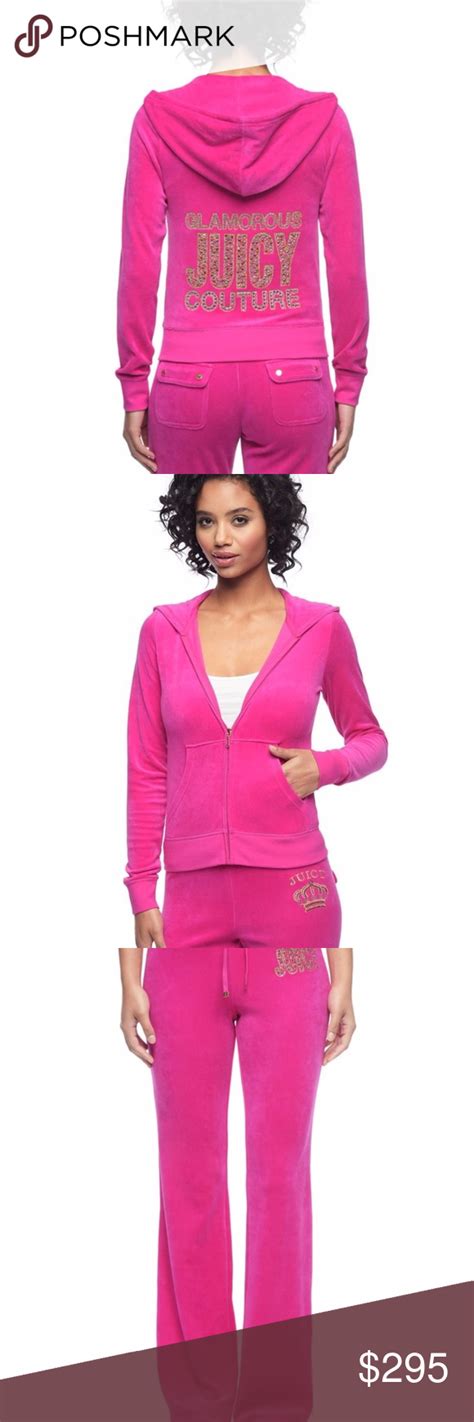 Juicy Couture Black Label Logo Glamor Velour Set M Juicy Couture