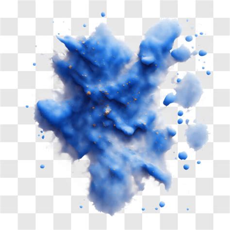 Descarga Salpicadura de pintura azul flotante PNGs En Línea Creative