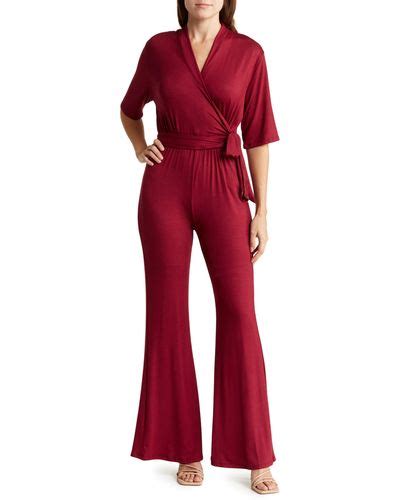 Red Go Couture Jumpsuits And Rompers For Women Lyst