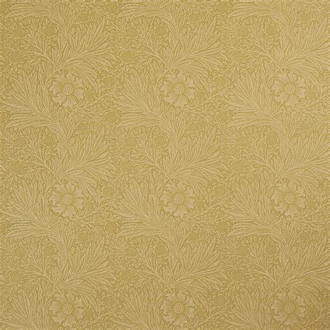 Bradbury Craftsman Style Floral Wallpaper Marigold In Olive