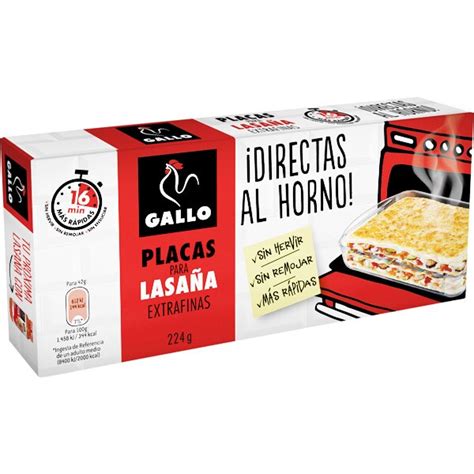 Gallo Placas Para Lasa A Extrafinas Directas Al Horno Envase G Tu