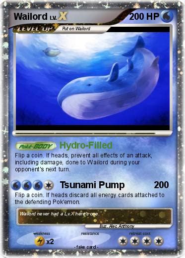 Pokémon Wailord 487 487 Hydro Filled My Pokemon Card