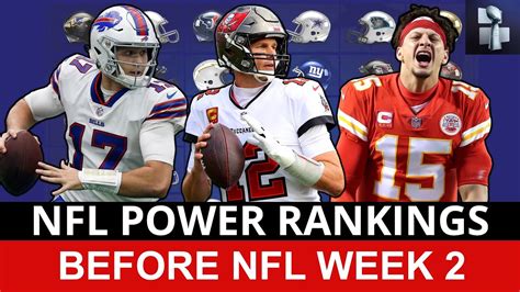 NFL Power Rankings All 32 Teams Ranked Entering Week 2 Of The 2022 NFL