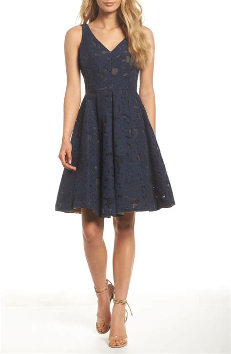 Maggy London Fit And Flare Dress Regular And Petite Nordstrom