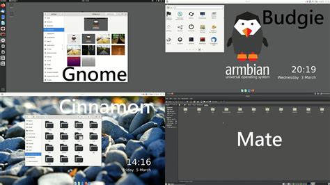 New Desktop Environments For Armbian Gnome Budgie Cinnamon And Mate