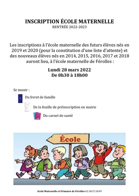 Inscription Cole Maternelle Ouvrouer Les Champs