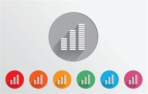 Set Of Colorful Progress Bar Graph Icon Stock Illustration - Download Image Now - Big Data ...