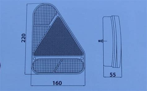 AJBA FP70 12V Right Hand Vertical Rear Combination Lamp Slipstream