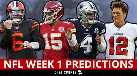 2021 Nfl Week 1 Predictions Projecting Each Winner Latest Odds