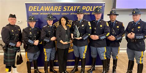 Delaware State Police Announce 2021 Trooper And Civilian Employee Of