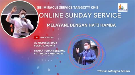 Sundayservice Gbi Ms Tangcity Okt Youtube