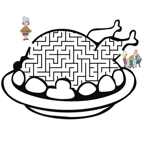 Thanksgiving Printable Mazes