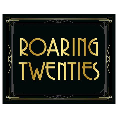 Gatsby Party Decorations Roaring Twenties Sign Art Deco Bachelorette Wedding Party Decor