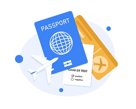 Passport And Plane Ticket Boarding Pass Ticket Icon Flat Design Icon