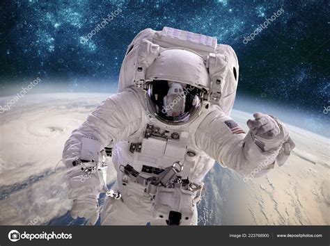 Astronaut Outer Space Backdrop Planet Earth Typhoon Planet Earth