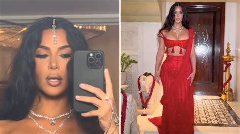 Kim Kardashian Goes Red HOT For Anant Ambani Wedding