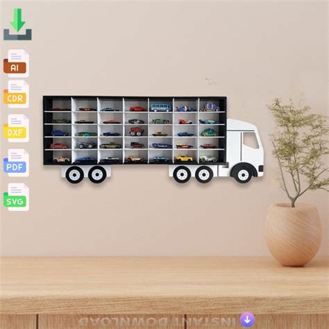 Hot Wheels Wood Truck Display Etsy