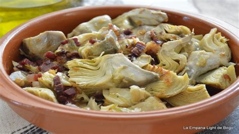 Receta de Alcachofas Salteadas con Jamón Reutilizando alcachofas