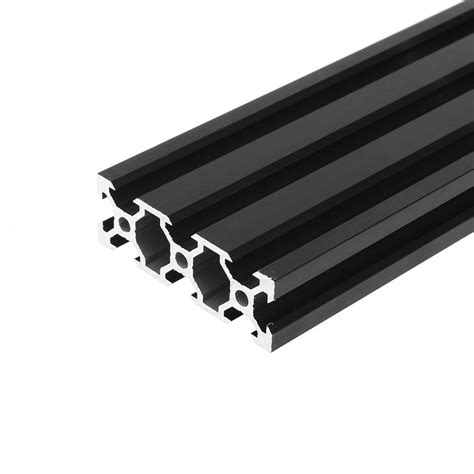 Riel Lineal Perfil Aluminio V Slot 20x60mm Negro Anodizado Cimech 3d