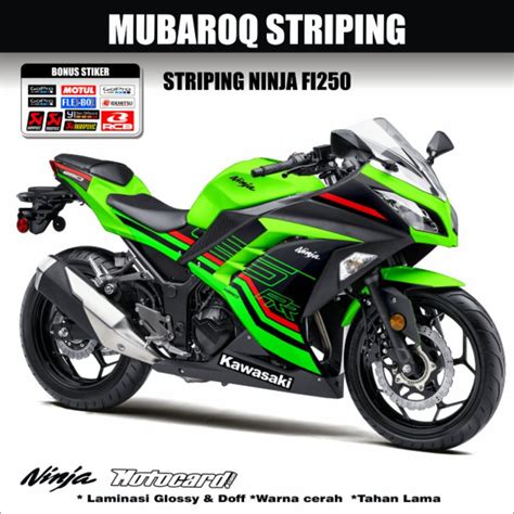 Jual STRIPING NINJA 250 FI OLD LIVERY ZX25RR DECAL STIKER LIS VARIASI