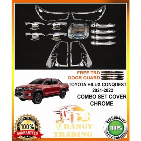 Toyota Hilux Conquest GR S 2021 To 2023 2 8L 4X4 Garnish Combo Set