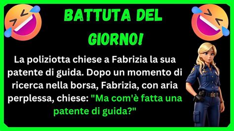 Battuta Del Giorno Una Poliziotta Bionda Ferma Patrizia Che Anch