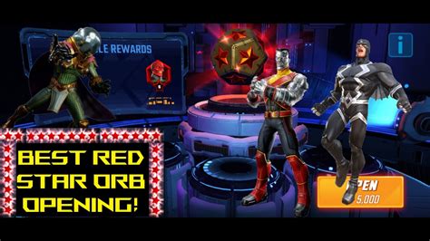 BEST RED STAR ORB OPENING Marvel Strike Force YouTube