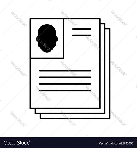 Resume Royalty Free Vector Image - VectorStock