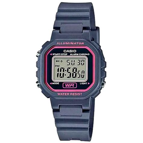 Rel Gio Feminino Casio Digital La Wh Adf Dlumian