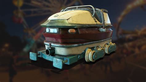 Artstation 3d Roller Coaster Cart