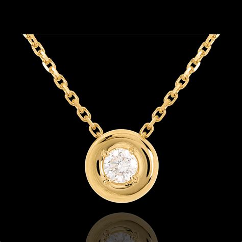 Diamant Collier Kelch In Gelbgold Edenly Schmuck