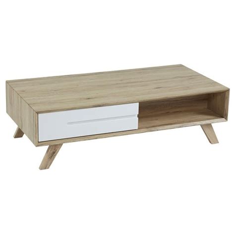 Table Basse Scandinave Blanc Mat Emberizaone Fr