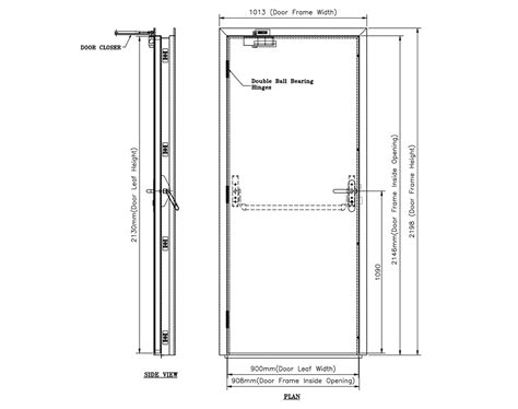 Fire Exit Door Dimensions