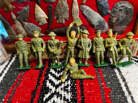 A Group of 9 Metal Soldiers From the 1940s. - Etsy