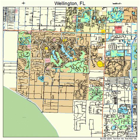 Wellington Florida Street Map 1275812