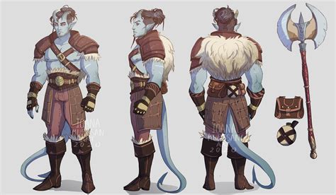 Tiefling Barbarian By Ioana Muresan Rimaginarymonsterboys