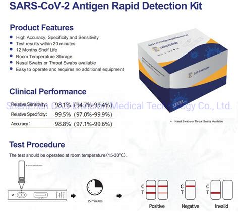 Ceiso13485 Approved Factory Home Self Antigen Test Kit Rapid Diagnostic Test Kit Quick Real