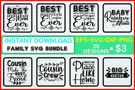 Family SVG Bundle Bundle · Creative Fabrica