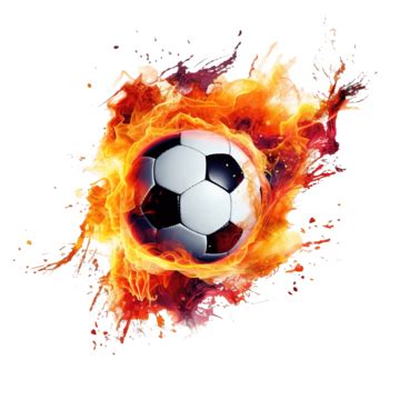 Flaming Soccer Ball Png, Ball, Soccer Ball, 3d Football PNG Transparent ...