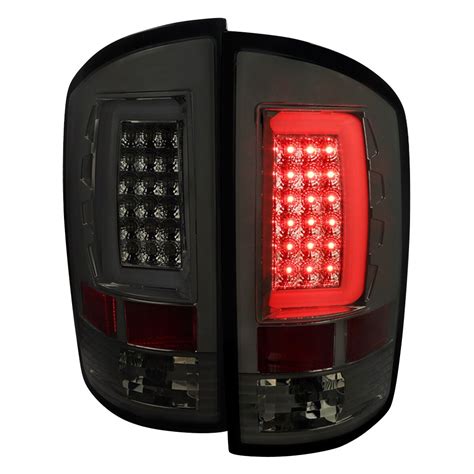 Led Tail Lights With Smoked Lens And Chrome Housing Dodge Ram