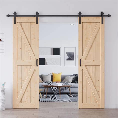 Amazon Easelife In X In Double In In Door Barn Door With