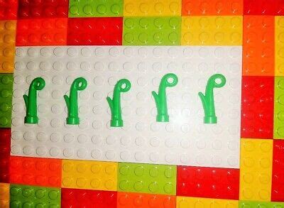 Lego 5 pieces - GRASS W/ 3.2 TUBE - Bright Green / New - # 31576 | eBay