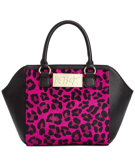 Lyst Betsey Johnson Fur Real Satchel In Pink