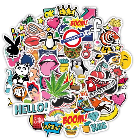 Stickerbomb 100 stickers graffiti macbook iphone skateboard vinyl ...