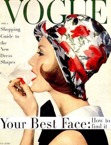 Mary Jane Russell American Vogue April 1 1958 Vogue Magazine Covers