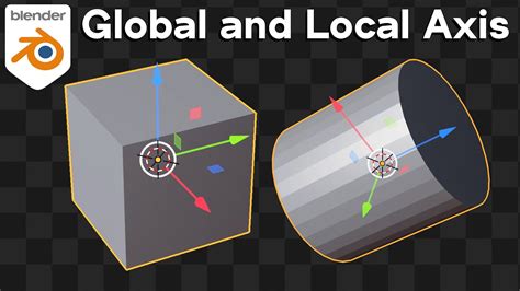 Understanding Global And Local Axis In Blender Tutorial YouTube