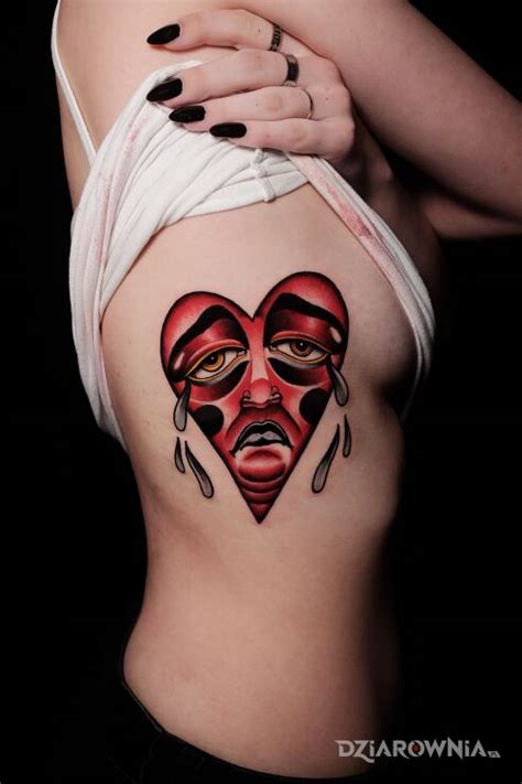 Tatua Serce Smutek Autor Dirty Lust Tattoo Studio Dziarownia Pl