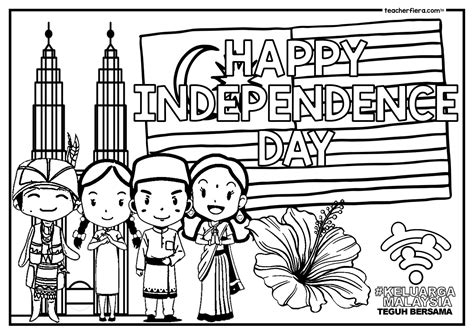 INDEPENDENCE DAY 2022 COLOURING SHEETS (ENGLISH AND MALAY VERSION) – Teacherfiera.com