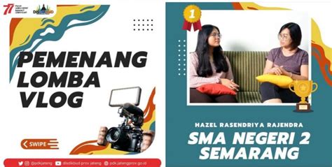 Smanda Juara Lomba Vlog Tingkat Provinsi Jawa Tengah