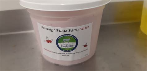 Fromages Blanc Battu Cerise 500 G Gaec Du Petit Houx Locavor Fr